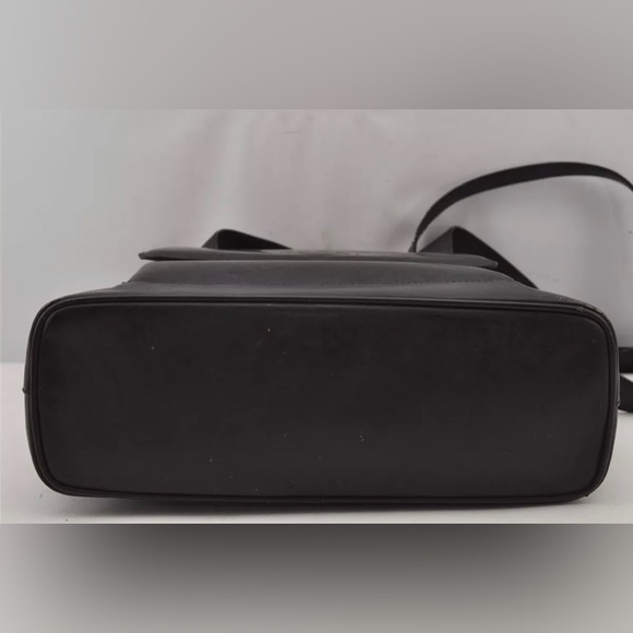 Authentic GUCCI Vintage Bamboo Shoulder Bag Purse Leather Black - Picture 9 of 15